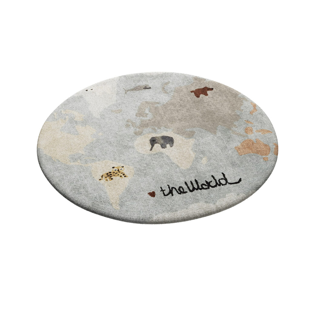 فرش نقشه جهان Oyoy